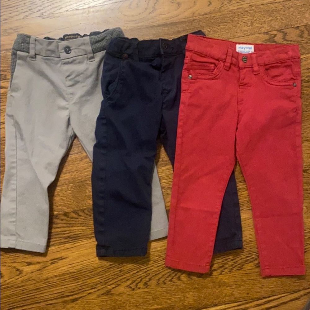 EUC Mayoral baby boy pants bundle 12 months
